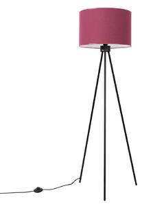Elegancka lampa stojąca na trójnogu w kolorze burgunu Z2-N32