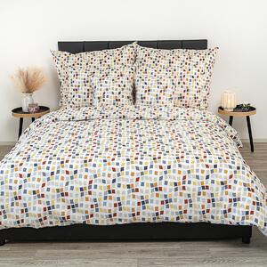 Kvalitex Pościel krepa Mozaika, 200 x 200 cm, 2x70 x 90 cm, 200 x 200 cm, 2 szt. 70 x 90 cm