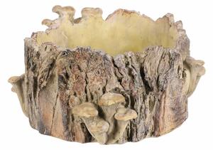 Obudowa betonowa - pień z grzybami, 32 x 29 x 16cm, 32 cm