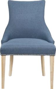 Krzesła/ fotele niebieskie - 2 sztuki, z pikowaniem