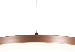 Designerska lampa wisząca brąz 60 cm z 3-stopniową regulacją ściemniania LED - Anello Oswietlenie wewnetrzne