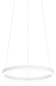Designerska lampa wisząca biała 40 cm z 3-stopniową regulacją ściemniania LED - Anello Oswietlenie wewnetrzne