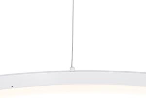 Designerska lampa wisząca biała 80 cm z 3-stopniową regulacją ściemniania LED - Anello Oswietlenie wewnetrzne