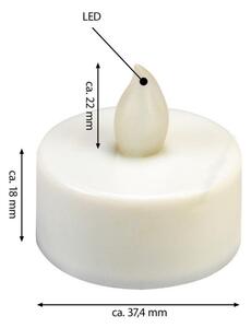 Dekoracyjny zestaw LED - 4 świeczki - biała ciepła