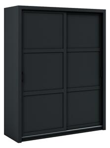 Szafa przesuwna Pascal 185 cm czarna nowoczesny design
