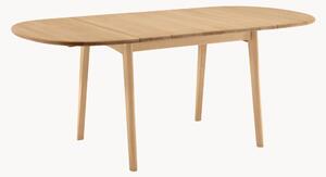 Stół do jadalni z drewna dębowego CH002, 90 - 180 x 90 cm