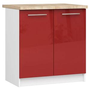 Szafka kuchenna dolna w kolorze czerwonym D8-E82