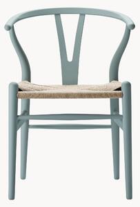 Krzesło z drewna z plecionym siedziskiem CH24 Wishbone Chair