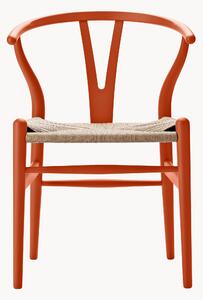 Krzesło z drewna z ręcznie plecionym siedziskiem CH24 Wishbone Chair