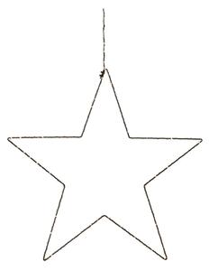 Czarna świąteczna wisząca dekoracja świetlna Markslöjd Alpha Star, wys. 30 cm