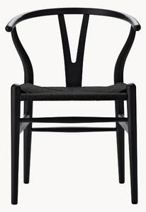 Krzesło z drewna z plecionym siedziskiem CH24 Wishbone Chair