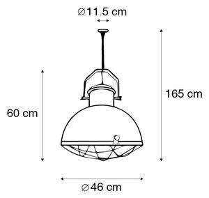 Przemysłowa lampa wisząca szara - Silnik Oswietlenie wewnetrzne