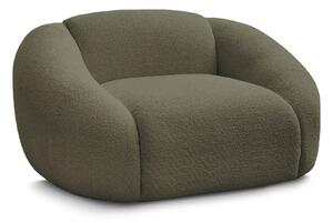 Zielony fotel z materiału bouclé Tina – Bobochic Paris