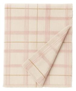 Jasnoróżowa bawełniana narzuta dziecięca 140x200 cm Tartan Rose – Lorena Canals