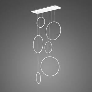 Altavola Design: Lampa wisząca Ledowe Okręgi No. 8 - 90 cm in 3k biała