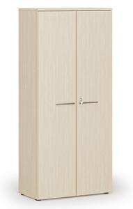 Szafa biurowa z drzwiami PRIMO WOOD, 800 x 420 x 1781 mm, brzoza