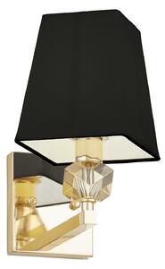 Lumina Deco Lampa Ścienna Kinkiet Złoto-Czarny Montero W1