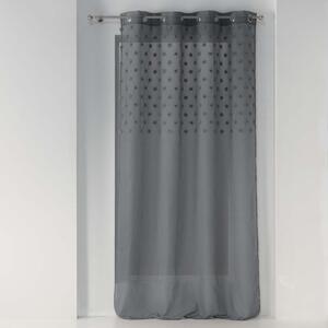 Antracytowa firanka z woalu 140x240 cm Melusine – douceur d'intérieur