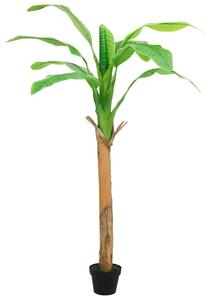 Sztuczne drzewko bananowe z doniczką, 180 cm, zielone