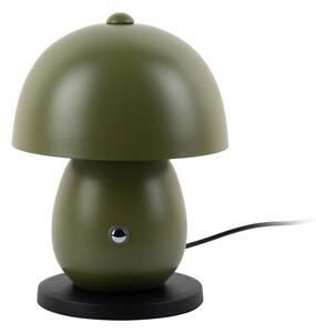 Ciemnozielona lampa stołowa LED z metalowym kloszem (wysokość 18 cm) Mono LED – Leitmotiv