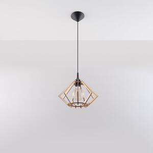 Lampa wisząca z drewnianym kloszem ø 27,5 cm Toranja – Sollux