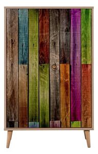 Szafa drewniana Ananias Rainbow, wys. 127 cm