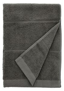 Ciemnoszary bawełniany ręcznik frotte 50x100 cm Line – Södahl