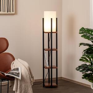 Lampa stojąca Shelf Opviq, czarny, salon / jadalnia, metal, nowoczesny