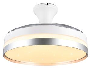 Biała/w kolorze srebra lampa sufitowa LED Lindberg – Reality