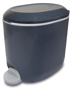 Ciemnoszary plastikowy kosz na śmieci z pedałem 3,5 l – Addis
