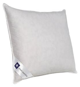 Biała poduszka z wypełnieniem z kaczego puchu i pierza Good Morning Premium, 80x80 cm