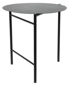 Czarny metalowy okrągły stół ø 70 cm Disc – Zone
