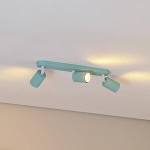 Reflektor sufitowy Livia, miętowo-zielony, 52 cm, 3-punktowa, metal, GU10 Livia TK Lighting, możliwość ściemniania, zielony, pokój dziecięcy, metal