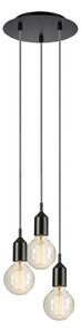 Czarna lampa wisząca 25x25 cm Bronx – Markslöjd
