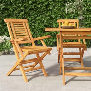 Składane krzesła ogrodowe, 2 szt., 56x63x90 cm, drewno tekowe
