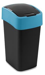 Czarny/niebieski plastikowy kosz na śmieci do segregacji odpadów 25 l Flip Bin – Curver