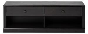 Ciemnobrązowa szafka pod TV z litego drewna sosnowego 137x47 cm Anita – Støraa