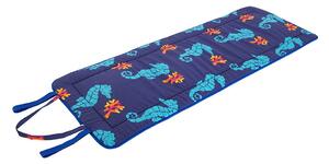 Niebieska ogrodowa poduszka do siedzenia na leżak 52x148 cm Seahorse – B.E.S