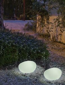 NEW GARDEN lampa ogrodowa PETRA 40 SOLAR biała