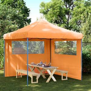 Namiot imprezowy typu pop-up z 2 ściankami, pomarańczowy