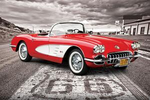 Plakat, Obraz Classic Car - 1959 Corvette