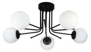 Czarna lampa sufitowa Squid Lighting Star, wys. 34 cm
