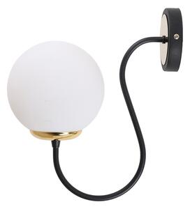 Czarno-biały kinkiet ø 15 cm Oslo – Squid Lighting