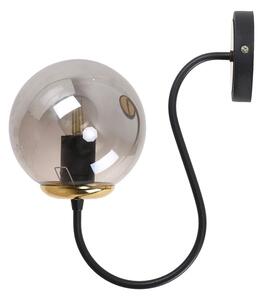 Czarno-szary kinkiet ø 15 cm Oslo – Squid Lighting