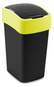 Żółty/czarny plastikowy kosz na śmieci do segregacji odpadów 25 l Flip Bin – Curver