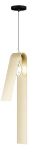 Lampa wisząca w czarno-złotym kolorze z metalowym kloszem Fold – Squid Lighting