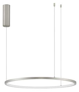 Srebrna minimalistyczna lampa cienki ring Toluca 60/80/100