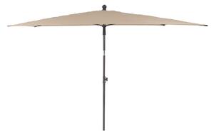 Brązowy prostokątny parasol balkonowy - Pevo