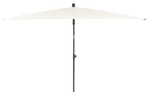 Kremowy prostokątny parasol ogrodowy - Pevo
