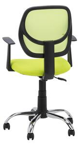 Fotel biurowy z siatką mesh zielony NOPE